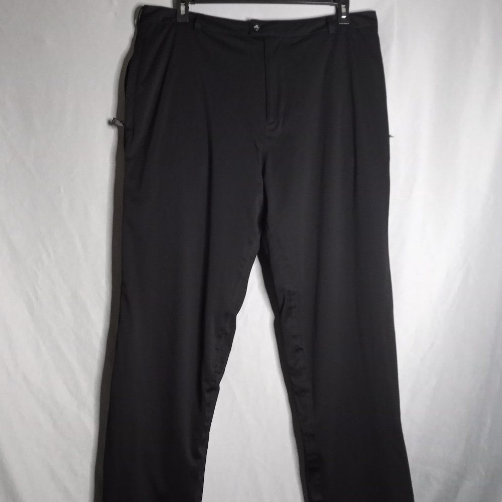 Adidas Climaproof Women's Black Straight Leg Athletic Sports Track Pants Size XL